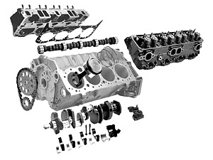 Детали двигателя УАЗ (и принадлежащие детали)