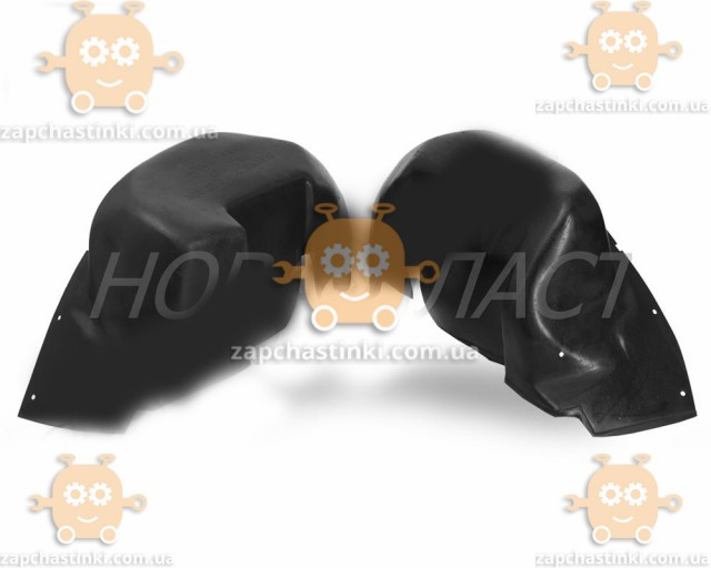Подкрылки Авео Chevrolet Aveo задние 2шт с 2006 - 2012г. (пр-во Нова Пласт) (защита арок, защита крыла) - фото