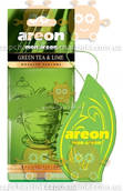 Ароматизатор на зеркало сухой AREON Лист Mon "Зеленый чай и лайм"