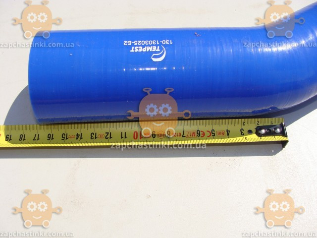 Патрубок радиатора ЗИЛ 130 СИЛИКОН 4-ех слойный подводящий (внутр D 52мм, наруж 60мм) (TEMPEST) О 10131156401 - фото №5