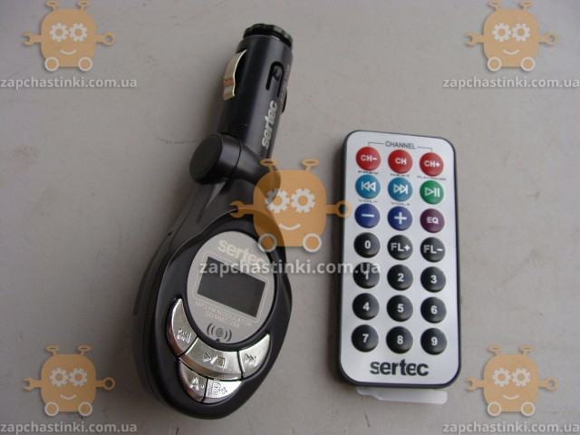 FM модулятор Sertec 110B  USB / пульт / MP3 / 12В / microSD / SD (пр-во Sertec) ПД 120621 - фото №2