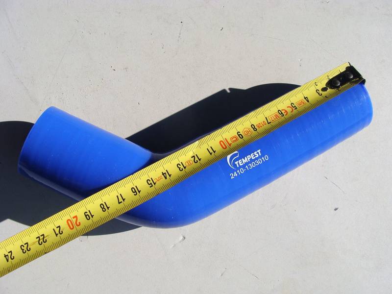 Патрубок радиатора Газель УМЗ 4215 3л 100л.с СУПЕР УСИЛЕННЫЙ! силикон 4 слоя! (носик 1шт) (пр-во TEMPEST) - фото №3
