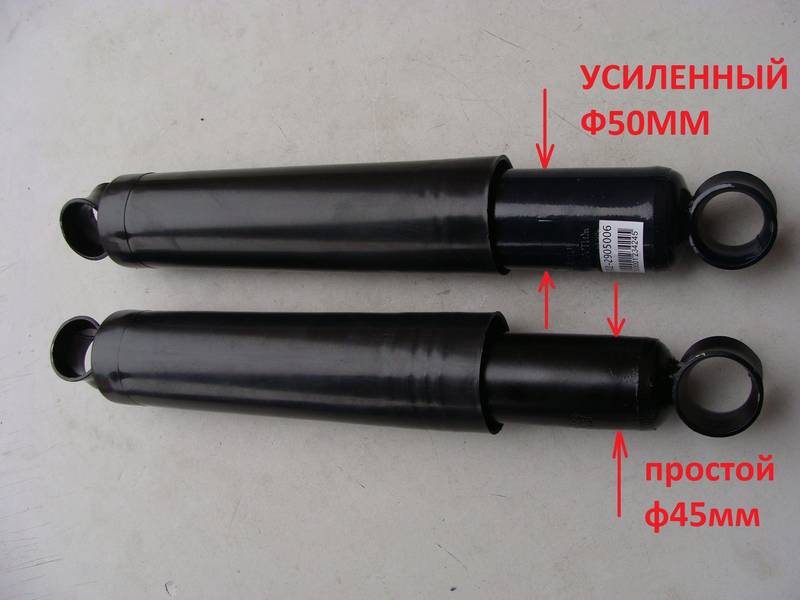 Амортизатор Газель Соболь УСИЛЕННЫЙ (диаметр 50мм корпуса, это на 5мм толще стандарта) (Авто Престиж) М - фото №3