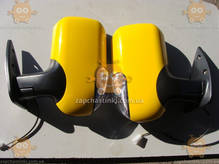 Зеркала Газель Соболь (цвет желтый) с поворотами нового образца (2шт) (пр-во Завод)