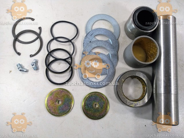 Шкворня MAN F, M90, F, L, M2000 на сторону (к-кт с метизами) аналог FEBI 08521 (пр-во RIDER Венгрия) Длина - фото №2