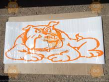 Наклейки на кузов автомобиля БУЛЬДОГ Bulldog (размер: 120х50см Большая наклейка!) (пр-во Auto Sticker)