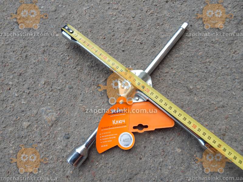 Ключ балонный крестообразный (усиленный) 17х19х21х1/2мм Твердость: 38-42 HRC (пр-во AirLine Россия) ak-b-02 - фото №6