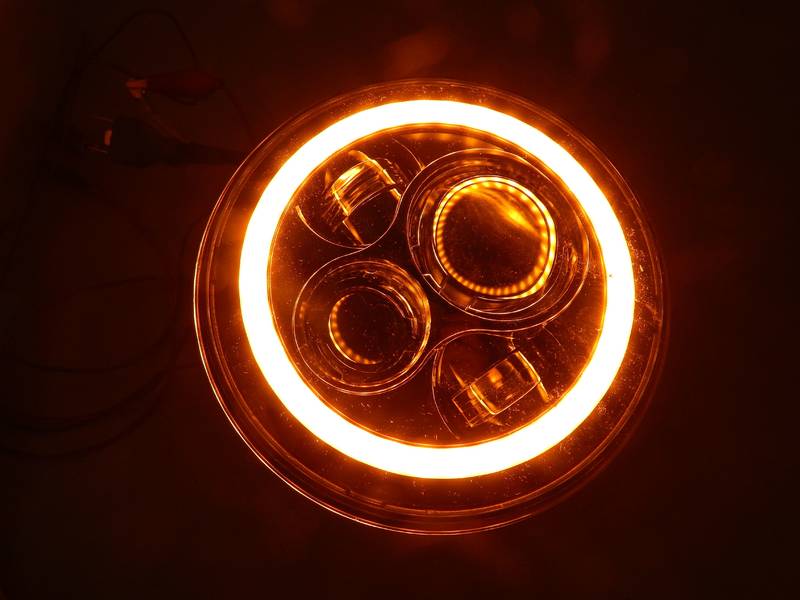 Фара LED ВАЗ 2101, 2102, 2121 НИВА, ВОЛГА, ГАЗ, КАМАЗ, УАЗ, ЗИЛ 178мм 7" линзы! 2ШТ ПД 187474 З 219263 - фото №6
