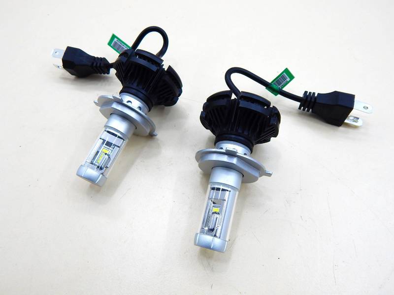 Светодиодные LED лампы H4 6000K 6000LM 50W (9, 12-24V) (2шт с фильтрами) САМЫЕ МОЩНЫЕ! (пр-во HEADLIGHT X3) ТМ - фото №5