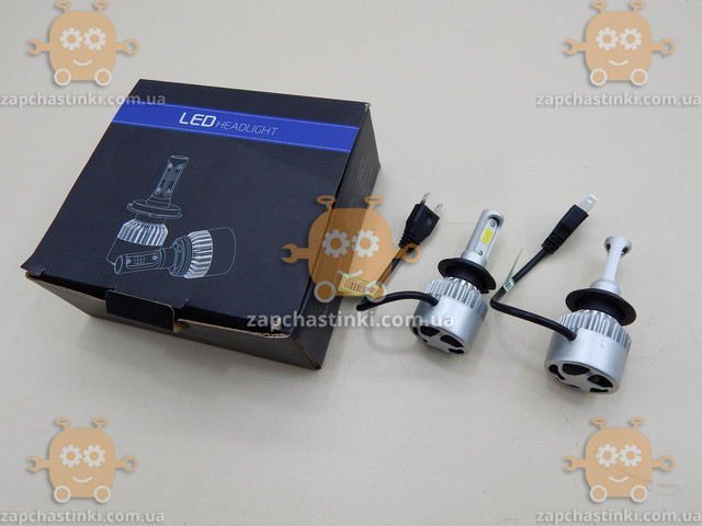 Светодиодные лампы LED H7 S2 (2шт) Xenon 12V 24V 6000K (40w/4000lm) (пр-во LED HEADLIGHT) ТМ - фото