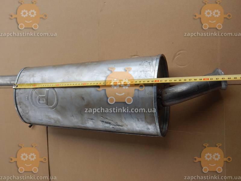 Глушитель ЗАЗ Форза Forza алюминизированный хечбек (пр-во POLMO) ПД 88777 - фото №3