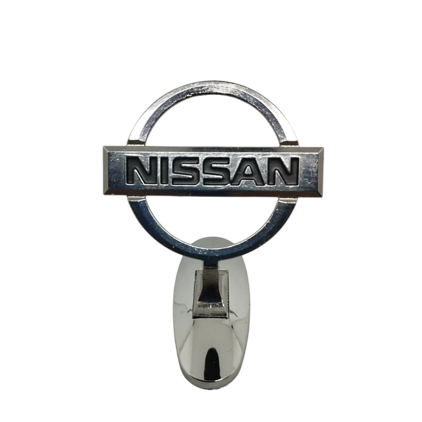 Эмблема прицел на капот NISSAN ХРОМ сплав на скотче (значок, логотип, шильдик) (пр-во Завод) CH - фото