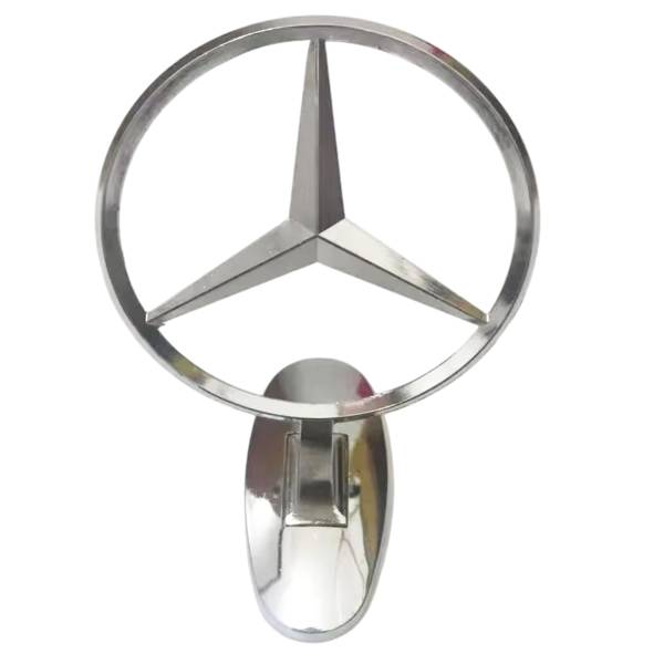 Эмблема прицел на капот MERCEDES ХРОМ сплав на скотче (значок, логотип) (пр-во Завод) CH ПД 159999 - фото №2