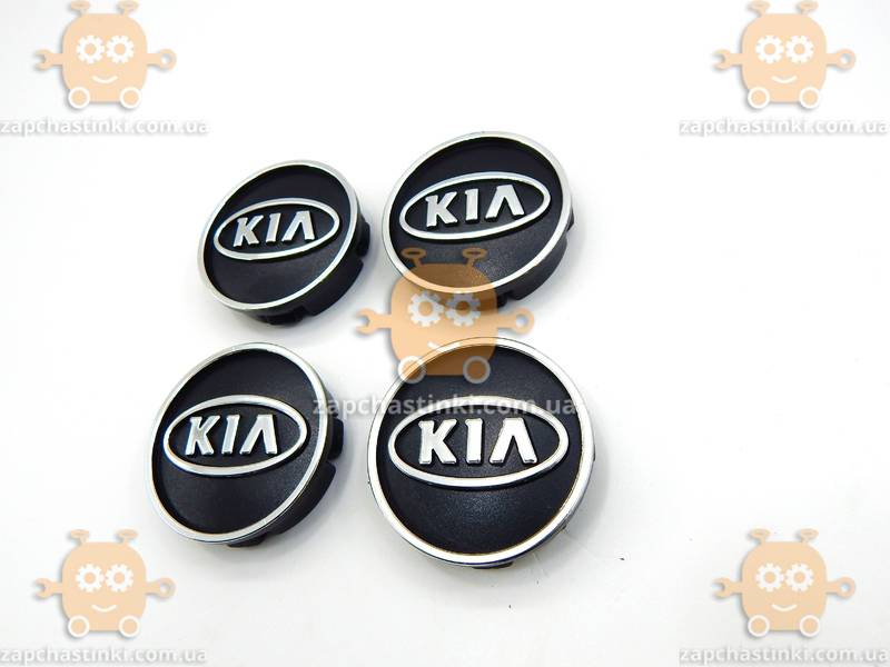 Эмблема колеса KIA (4шт) пластик (колпачки колеса для титанов) (диаметр ф60мм) 171103 - фото №2