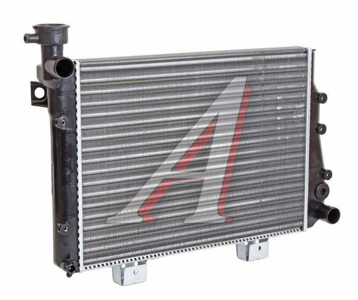 Радиатор охлаждения ВАЗ 2107 алюм (пр-во ДК) - фото