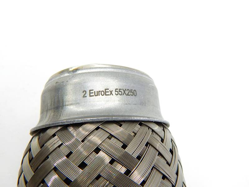 Гофра глушителя 55х250мм 2 СЛОЯ (пр-во EuroEx Венгрия) ЕЕ 101357 - фото №3