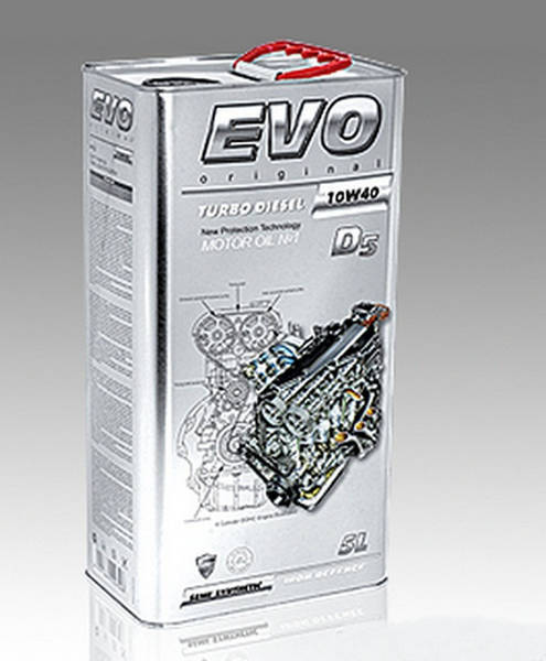 Масло моторное EVO 10W40 D5 Turbo Diesel API CF 5л - фото