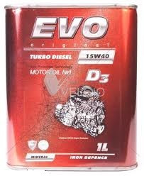 Масло моторное EVO 15W40 D3 Turbo Diesel API CF 1л - фото
