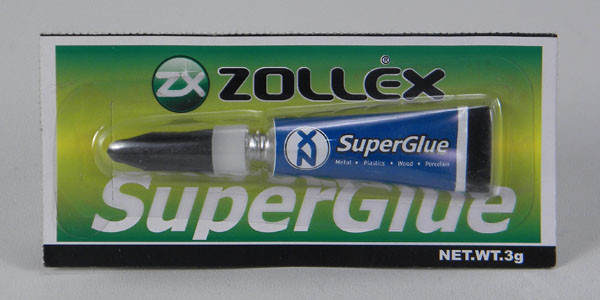 Супер клей SuperGlue 3г. Пр-во Zollex (5шт) - фото