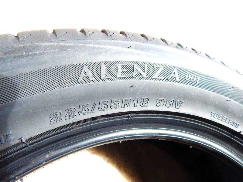 Шина R18 225/55 98V ALENZA 001 (пр-во Bridgestone Япония) О 14011042156 - фото №4