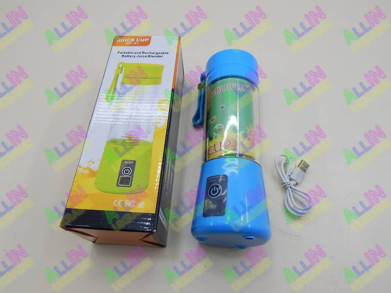 Блендер Smart Juice Cup Fruits USB (портативный) голубой (пр-во Juice Cup) - фото