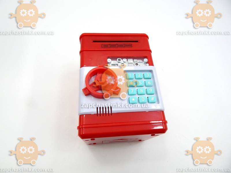 Электронный Сейф копилка с кодовым замком! (модель RED BANK) (робот - копилка) - фото №2