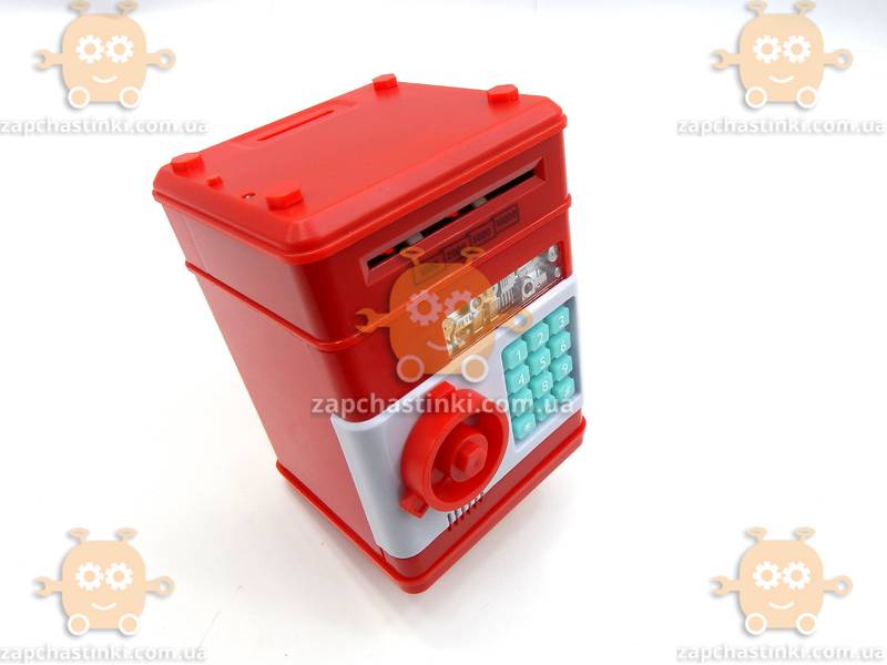 Электронный Сейф копилка с кодовым замком! (модель RED BANK) (робот - копилка) - фото №3