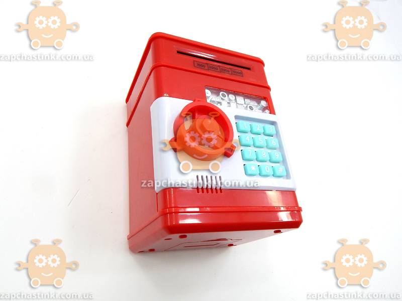 Электронный Сейф копилка с кодовым замком! (модель RED BANK) (робот - копилка) - фото №4