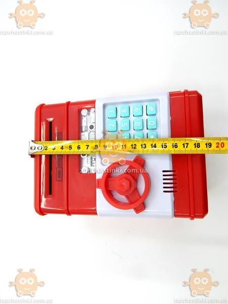 Электронный Сейф копилка с кодовым замком! (модель RED BANK) (робот - копилка) - фото №5