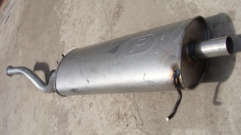 Глушитель ВАЗ 1119 хэчбек алюминизированный пр-во Polmostrow Польша - фото №3