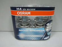 Лампа H4 P43 12v 60/55w NIGHT BREAKER UNLIMITED (к-кт 2шт) (пр-во OSRAM)