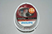 Лампа H4 P43 12v 60/55w VISION PLUS +60% (2шт) (пр-во PHILIPS) З 607343