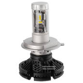 Лампа светодиодная цоколь H1 (комплект 2 шт) 12,24V, 50W, 4000Lm + вентилятор АТП X3 (цоколь H1) Предоплата