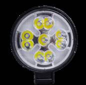 Фара LED круглая (9 led диодов по кругу) 6000K (10х10х1.5мм) АТП LED-9LEDROUND Предоплата