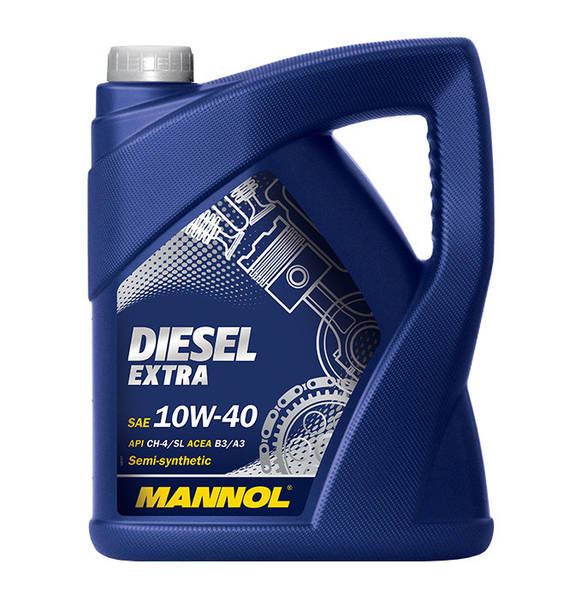 Масло моторное 10W-40 Diesel Extra CH-4/SL, А3/В4 5л (пр-во Mannol Германия) ПД 262213 - фото