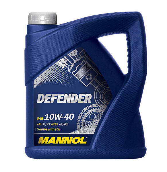 Масло моторное Defender 10W-40 4 литра (пр-во Mannol Германия) ПД 264623 - фото