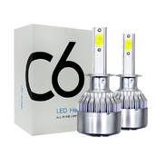 Лампа светодиодная цоколь H1 (комплект 2 шт) 12V, 36W, 3800Lm + вентилятор АТП C6 (цоколь H1) Предоплата