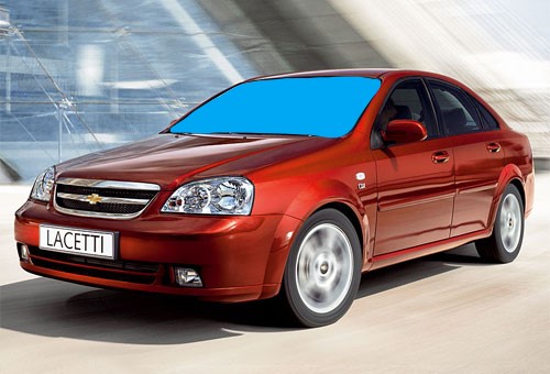 Стекло лобовое CHEVROLET LACETTI, DAEWOO NUBIRA 2003-09г. место под зеркало (пр-во SAFE GLASS) ГС 43022 - фото