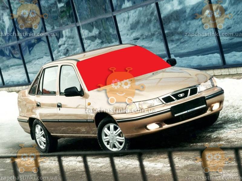 Стекло лобовое Daewoo Nexia 1995-2003г. место под зеркало (1385*756) (пр-во SAFE GLASS) ГС 49881 (предоплата - фото