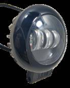 Фара LED круглая 30W (3 диода) black АТП LED-0430B Предоплата