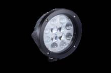 Фара LED круглая 60W (12 диодов х 5W) 3D линза black (для тяжелой техники) АТП LED-162-60W Предоплата