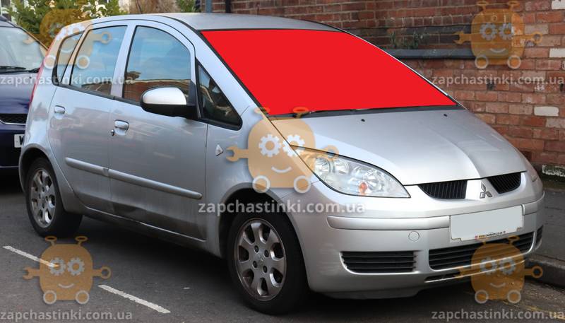 Скло лобове MITSUBISHI COLT 5D після 2004р. МПЗ (1400*1026) (пр-во SAFE GLASS Україна) ГС 103848 (передоплата - фото