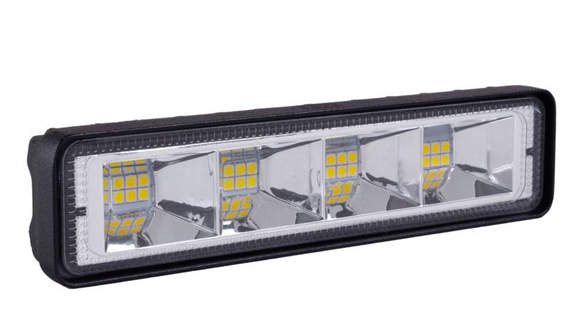 Фара LED прямоугольная 72W (24 диода) (14.5х3.5см) АТП LED-6Inch24LED72W Предоплата - фото