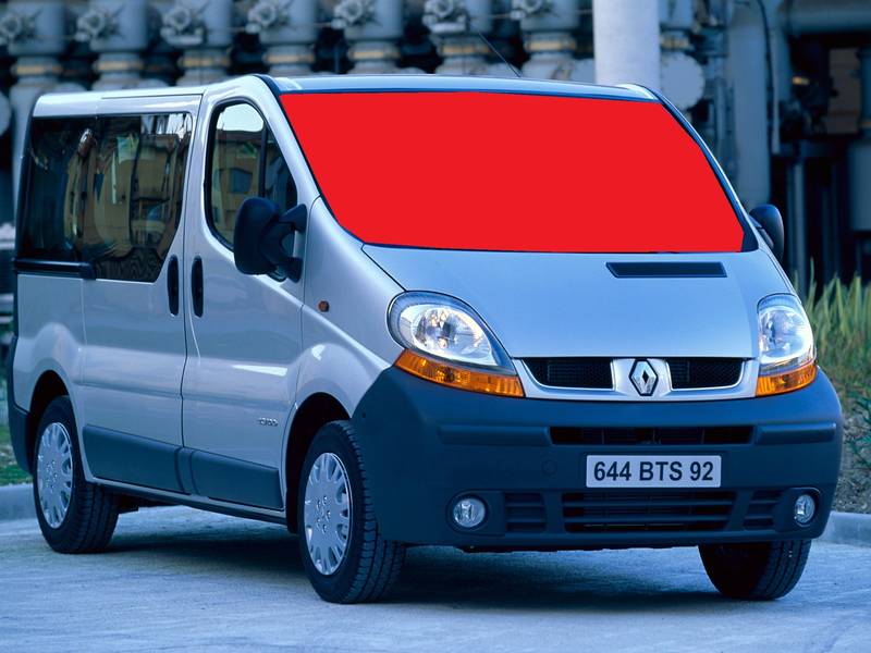 Стекло лобовое RENAULT TRAFIC 2001-13г. AGNBLV крипление зеркала (пр-во BENSON) ГС 101587 (предоплата 350 грн) - фото