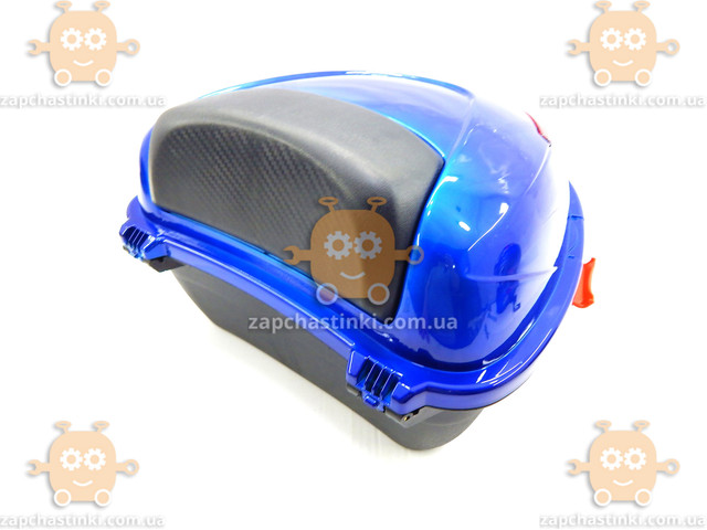 Багажник мото (кофра синяя) Нейломайка со шлемом с бородой ПД 75182 - фото №4