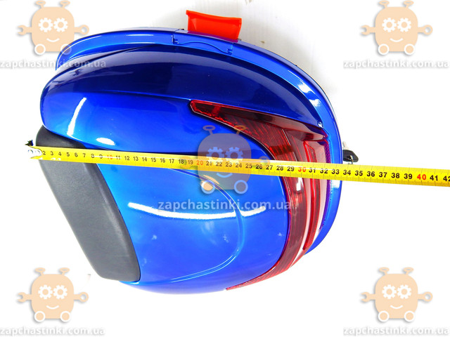 Багажник мото (кофра синяя) Нейломайка со шлемом с бородой ПД 75182 - фото №8