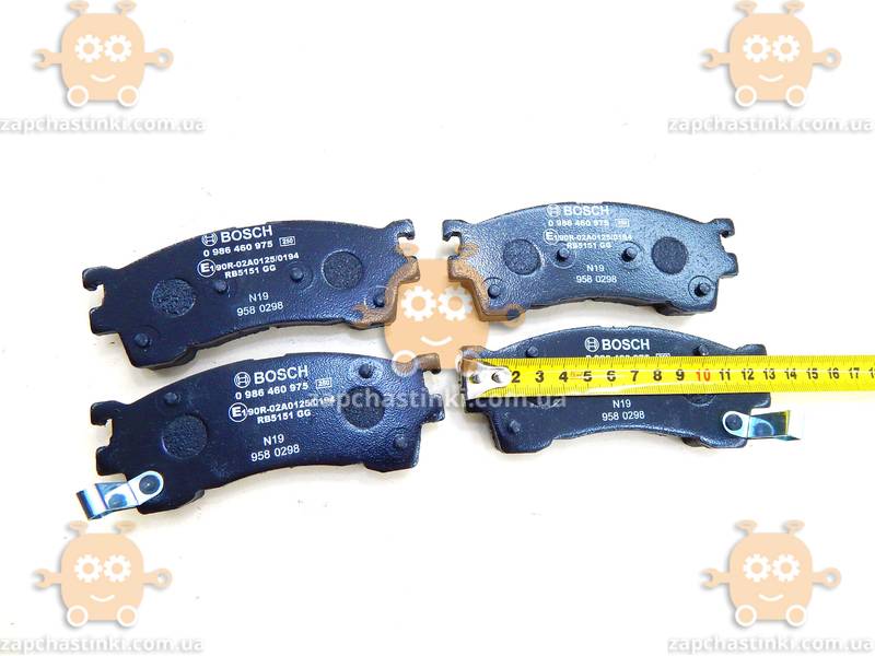 Колодки тормозные передние MAZDA 626 (на дисковые торм) 4шт (пр-во Bosch) О 6900268113 - фото №3