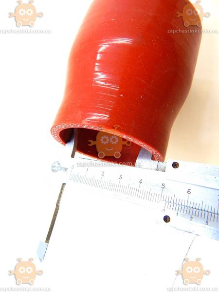Патрубок интеркулера Газель NEXT, Бизнес Cummins ISF 2.8 (50х63) силикон красный (АвтоПрестиж) М 3821613 - фото №7