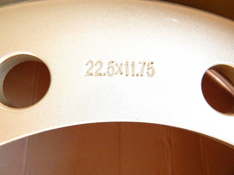 Диск колесный R22,5х11,75 10х335 ET 0 DIA281 (прицеп) барабанные тормоза GOLD (Турция) О 44311148791 - фото №3