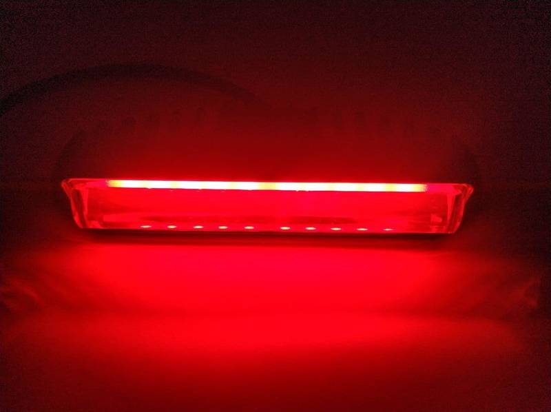 Фара LED прямоугольная 24W (10 диодов) 6D LENS (RED light police) + strobe light (новинка) АТП LED-FL-114 - фото №10